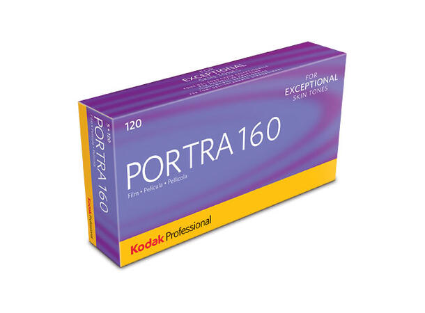 Kodak Portra 160 120 5-pakning 120-film, 160 ASA, 5 ruller